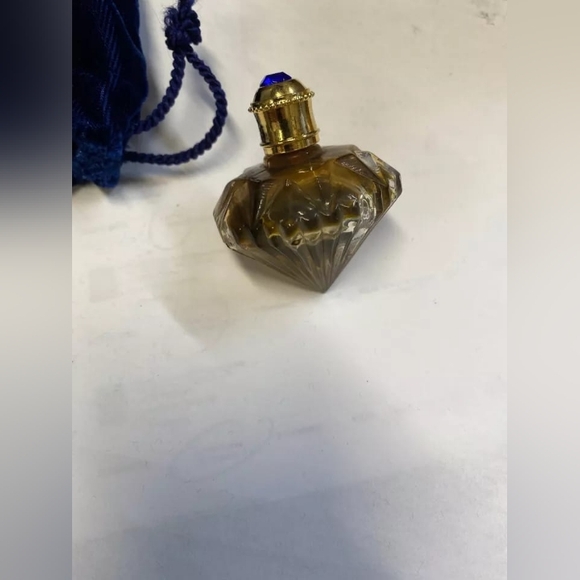 Feberge Classic Parfum .25 fl oz Blue Jewel & Velvet Pouch - Picture 3 of 4